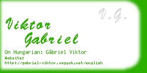 viktor gabriel business card